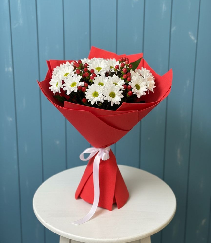 Букет цветов из: Хризантемы в Амерево