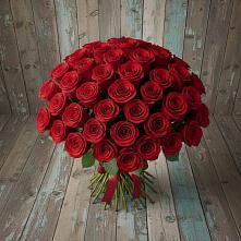 Букет 55 Красных роз Фридом #REPLACE_PRED# Амерево
