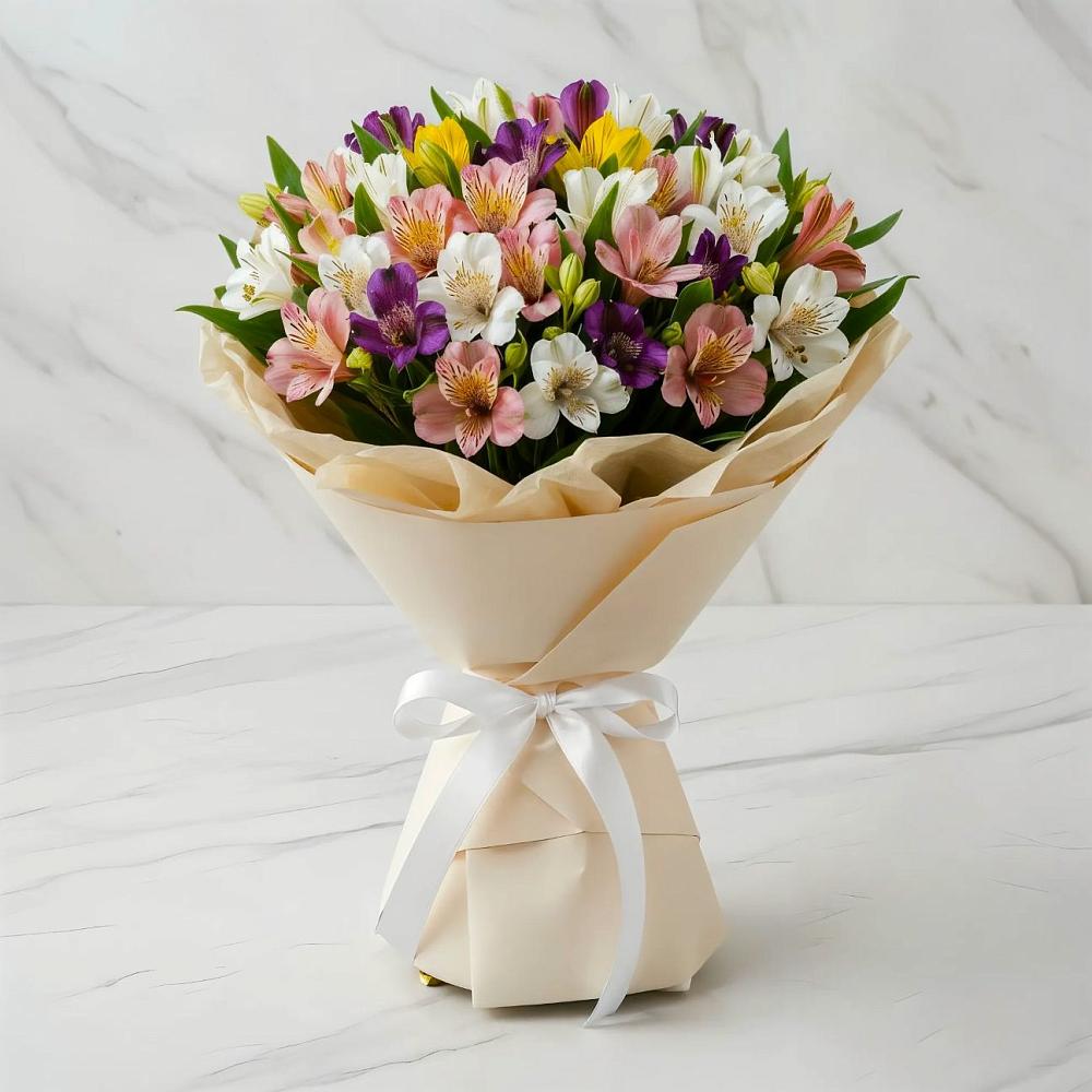 Букет цветов из: Альстромерии в Амерево