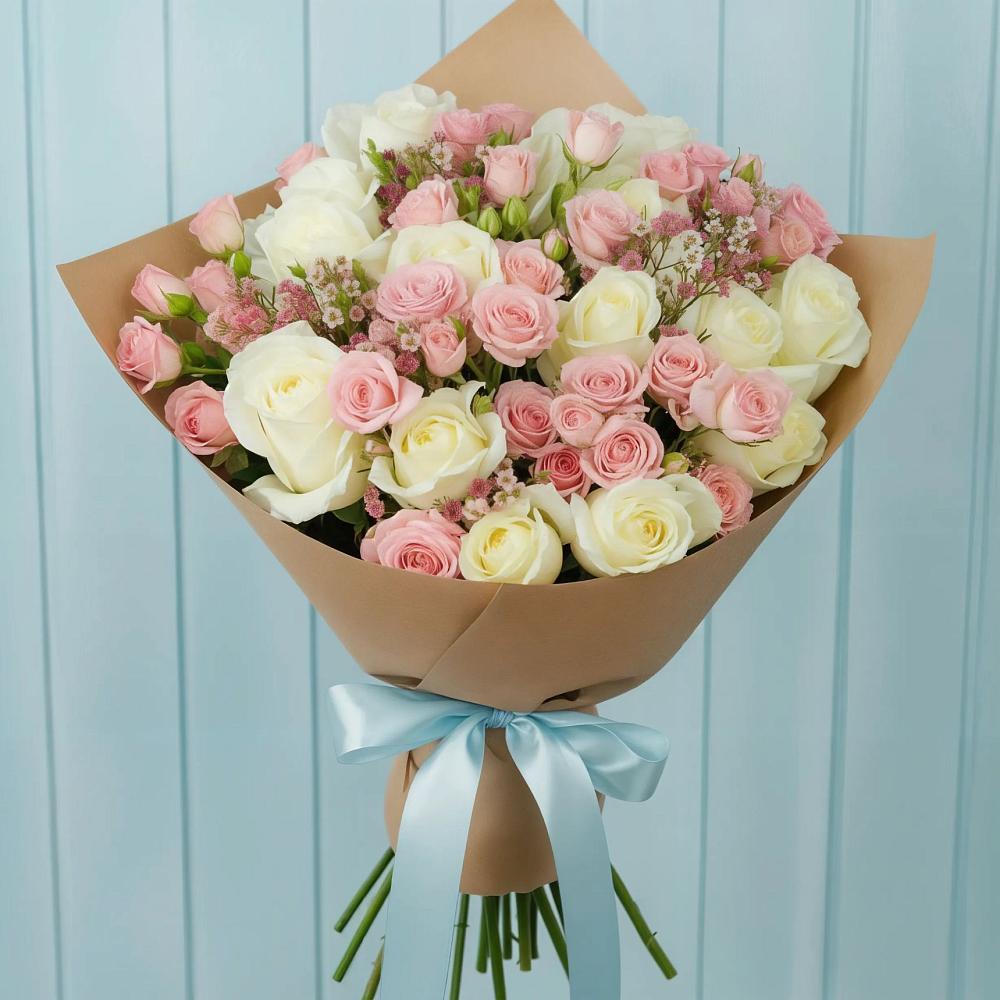 Букет цветов из: Розы в Амерево