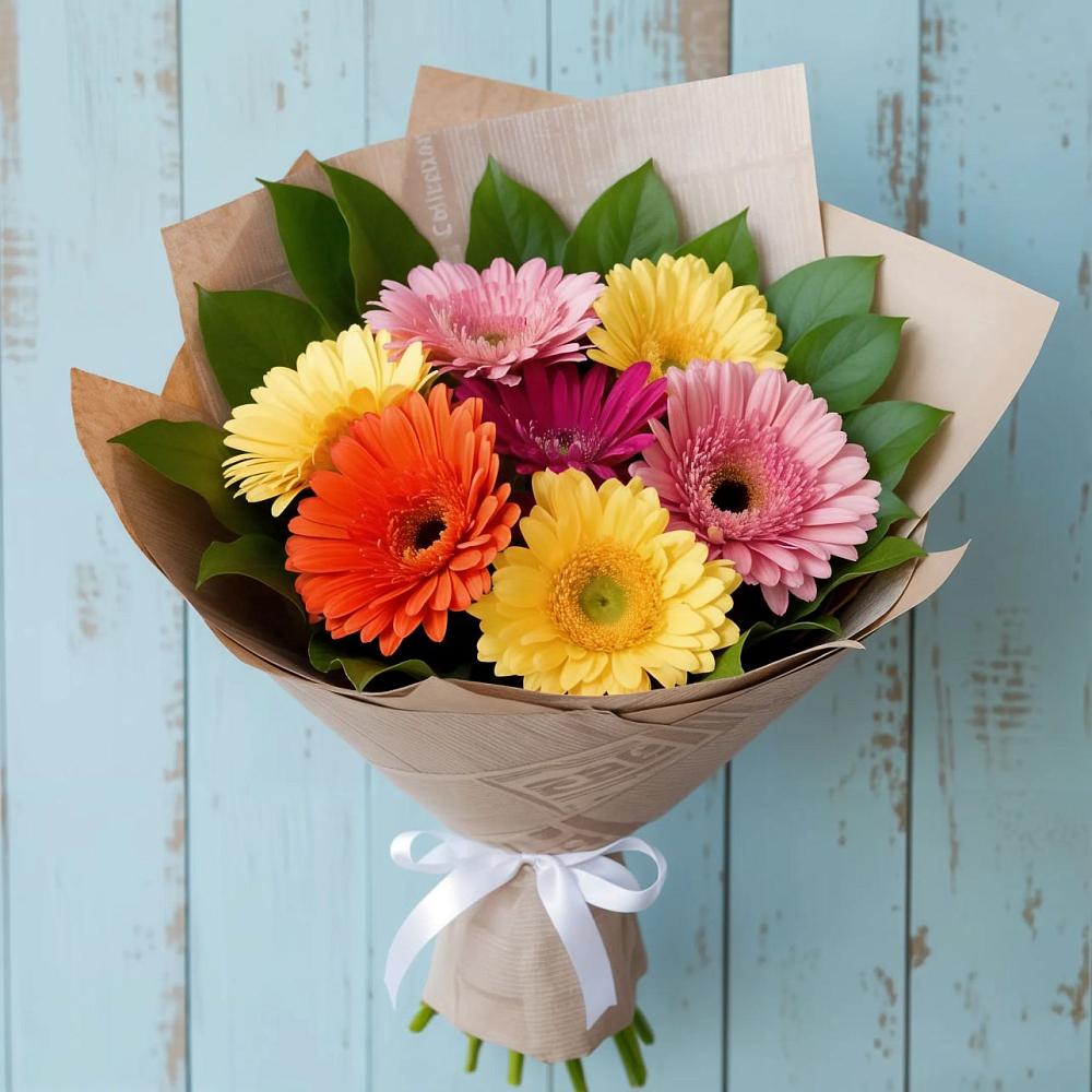 Букет цветов из: Герберы в Амерево