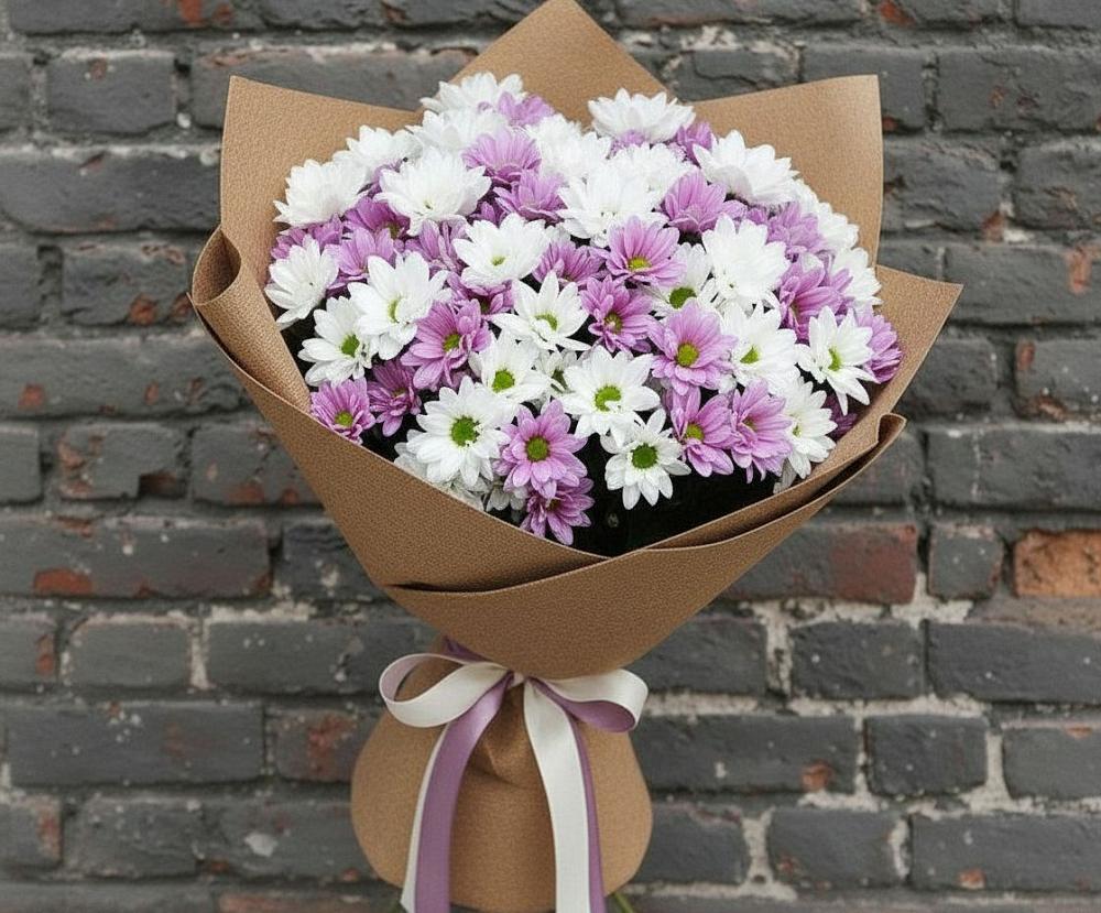 Букет цветов из: Хризантемы в Амерево