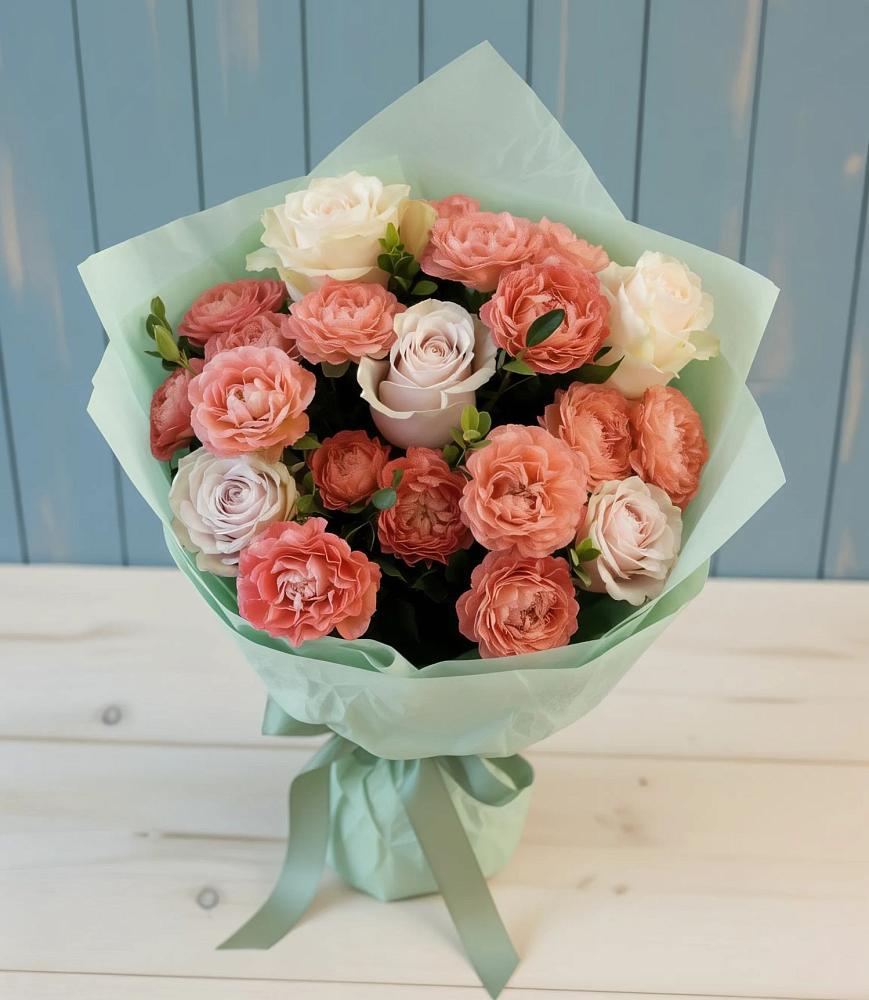 Букет цветов из: Розы в Амерево