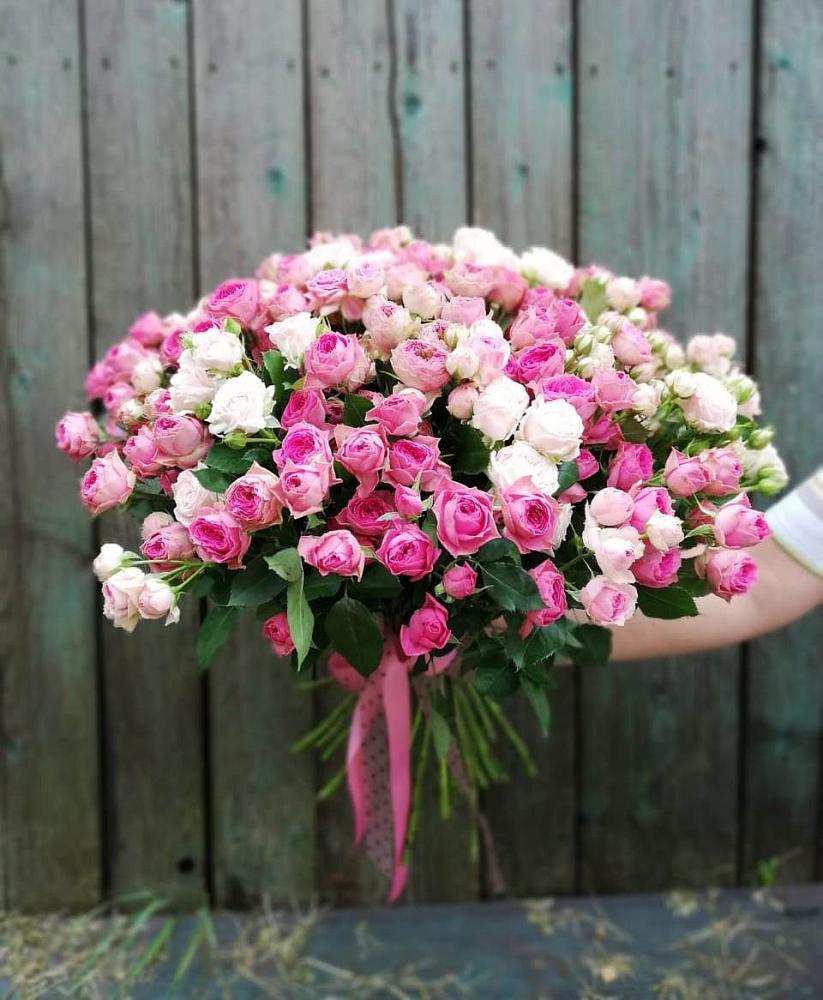 Букет Розовые кустовые розы Натали и Лав Лидия в Амерево