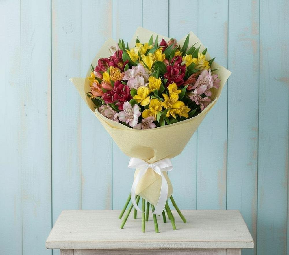 Букет цветов из: Альстромерии в Амерево