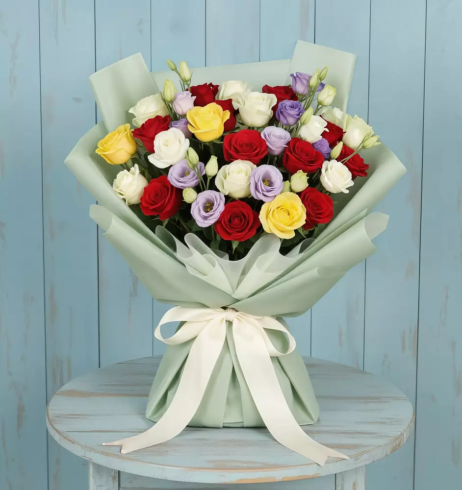 Букет цветов из: Розы в Амерево