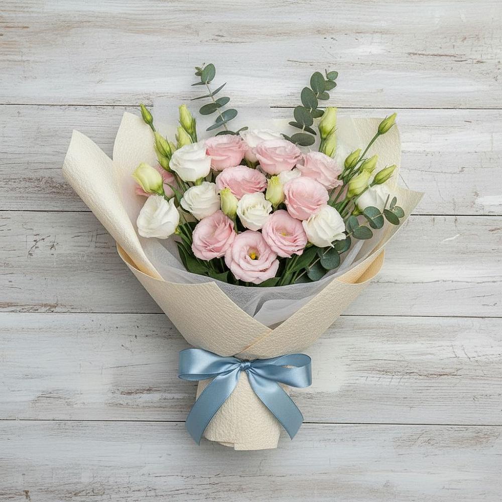 Букет цветов из: Лизиантусы в Амерево